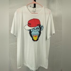White Mad Monkey Large Graphic Tee